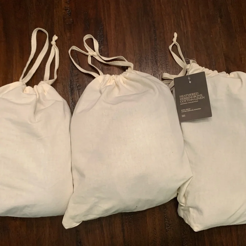 NEW Restoration Hardware Heathered Herringbone Euro Sham ( 3 Available )
